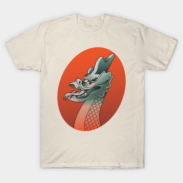 Chinese Dragon T-Shirt by vo_yuva